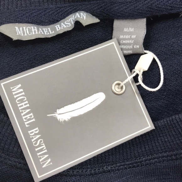 MICHAEL BASTIAN French Terry Pullover Sweater - Picture 6 of 7